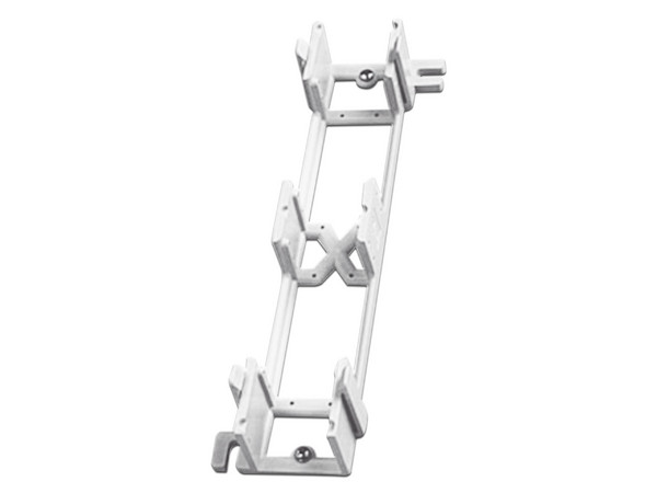 Montaje de Pared LinkedPro WB89D para Panel de Parcheo de 12 puertos, Color Blanco.