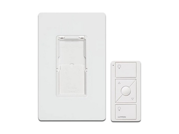 Kit Lutron  PJ2-WALL-WH-L01 de Placa de pared y Control Remoto PICO Inalámbrico.