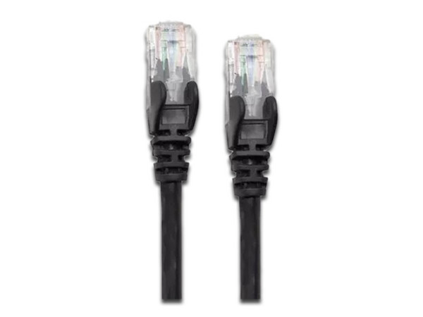 Cable de Red Manhattan Cat6 de 5m, RJ-45 (M-M), UTP. Color Negro.
