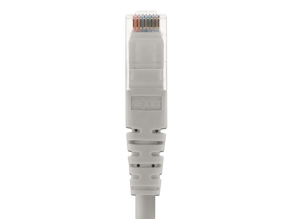 Cable RJ45 U/UTP Cat6 Nexxt Longitud 90 cm, LSZH, Color Gris.