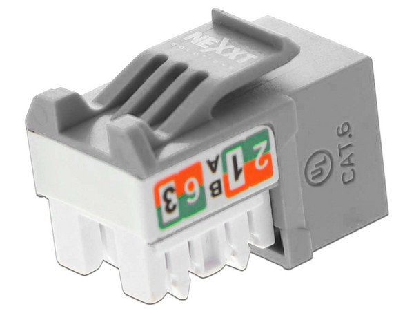 Modulo Jack Keystone Nexxt AW121NXT21 RJ-45, Cat 6, Tipo 110, Color Gris.