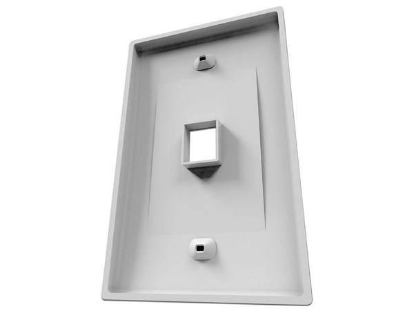 Placa de Pared Nexxt AW161NXT01, 1 Salida RJ-45 tipo keystone, Policarbonato, Color Blanco.