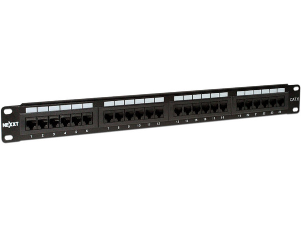 Panel de Parcheo Cat6 Nexxt Solution, 24 puertos.