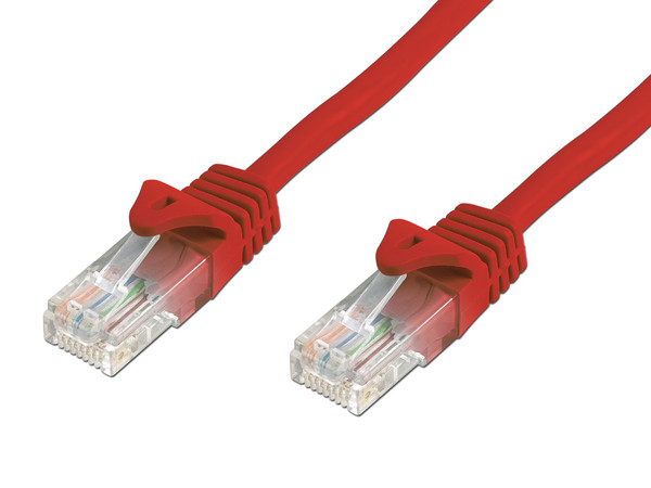 Cable de Red Nitrotel Cat 5e UTP, 2.1m. Color Rojo.