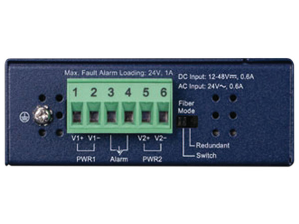 Convertidor de Medios Industrial PLANET IGT-1205AT de RJ45 a 2 SFP, 1000 Mbps. Color Azul.