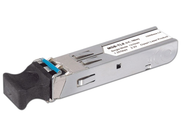 Transceptor mini-GBIC SFP 1G LC Duplex, para fibra multimodo 550m.