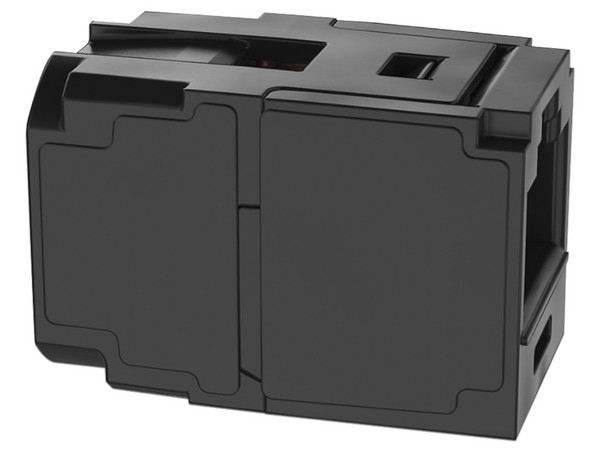 Módulo Jack Acoplador Panduit CC6X88BL de RJ-45 (Hembra) a RJ-45 (Hembra), Mini-Com, Cat6A. Color Negro