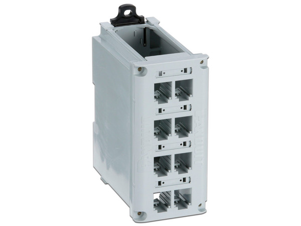 Panel de Parcheo Modular Panduit CDPP8RG-S de 8 Puertos Mini-Com. Color Gris