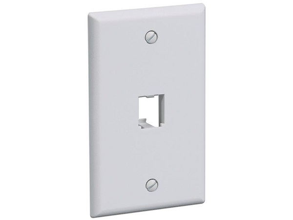 Placa de Pared Panduit CFP1WH, 1 Puerto, Modulo Mini-Com, Color Blanco.
