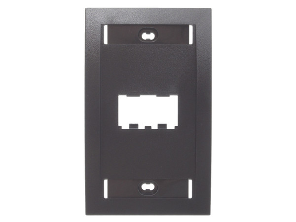 Placa Panduit CFPE2BLY de Pared Ejecutiva, 2 Puertos Mini-Com. Color Negro.