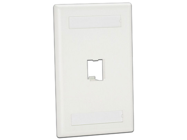 Placa de Pared Vertical Clásica Panduit CFPL1IWY, Salida Para 1 Puerto Mini-Com, Color Blanco.
