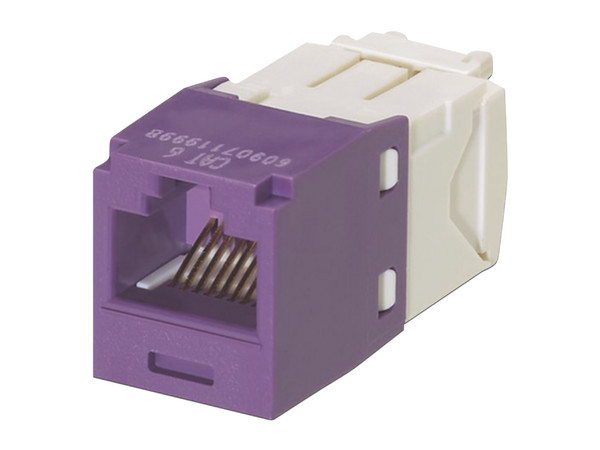 Jack Panduit CJ688TGVL, RJ45, Categoría 6.  Color Violeta.