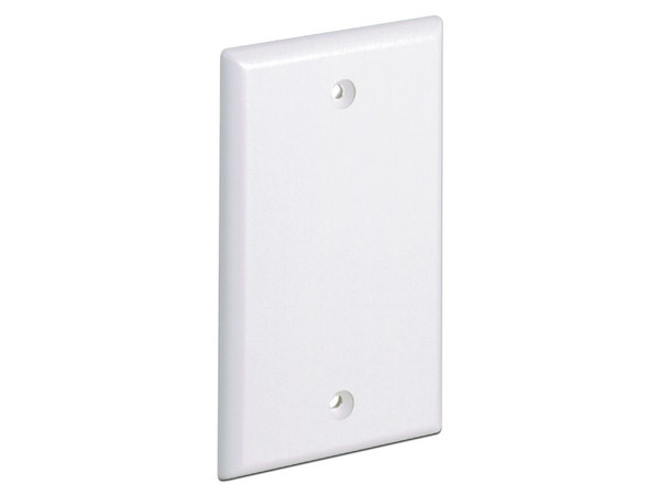 Placa de Pared Ciega Universal, Material ABS, Color Blanco Mate.