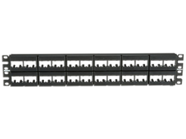 Panel de Parcheo Modular Panduit CPP48WBLY, 48 Puertos, 2U, Color Negro.