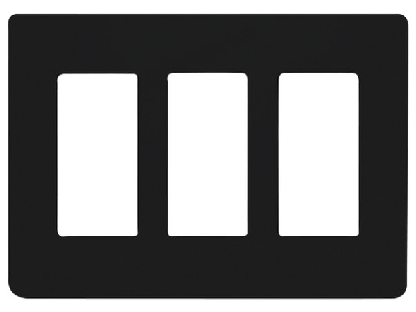 Placa de pared Panduit CW-3-BL de 3 Espacios, para Atenuado, Switch o Control, Color Negro.