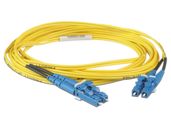 Cable de Red Dúplex Monomodo Panduit de Fibra Óptica, LC-LC 9/125 OS2, 3m. Color Amarillo