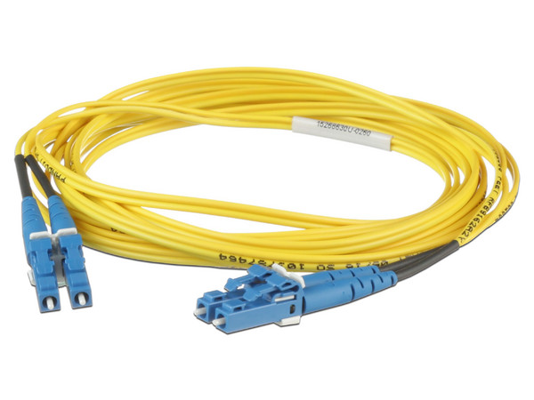 Cable de Red Dúplex Monomodo Panduit de Fibra Óptica, LC-LC 9/125 OS2, 3m. Color Amarillo