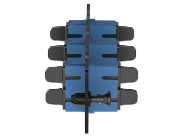Placa Acopladora de Fibra Optica Panduit FAP, con 3 Conectores SC Dúplex (6 Fibras), para Fibra Monomodo OS1/OS2. Color Azul.