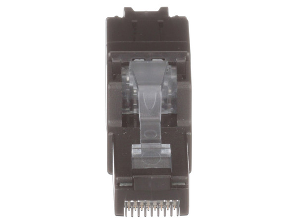 Jack de Red Panduit Cat6A, Instalación Recta, UTP, RJ-45, Color Negro.