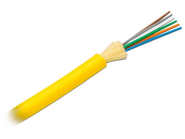 Cable de Fibra Óptica Dieléctrico Panduit Opti-Core de 6 Hilos, Monomodo OS2 9/125mm, OFNP, para uso en interiores. Precio por metro.