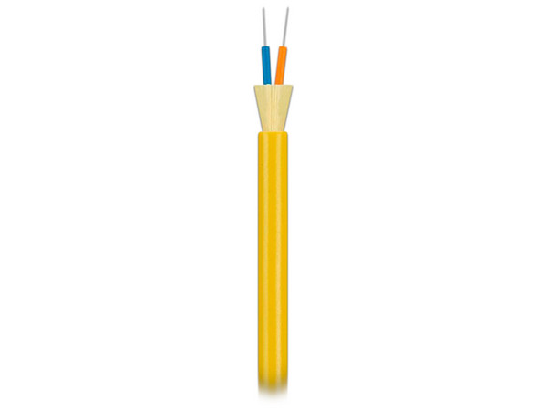Cable de Fibra Óptica Dieléctrico Panduit Opti-Core de 2 Hilos, Monomodo OS2 9/125mm, para uso en interiores, Color Amarillo. Precio por metro.