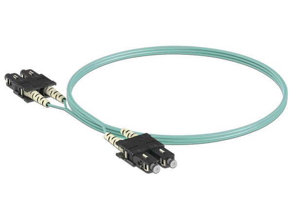 Jumper de Fibra Óptica Multimodo Panduit FZ23RSNSNSNM003 de 3m, Conector SC-SC, Dúplex, Color Azul.