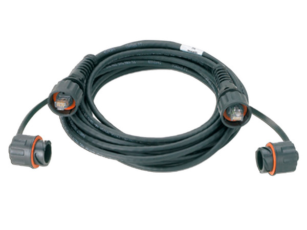 Cable de Parcheo Panduit, S/FTP Cat6A, Plug Industrial con Tapa en cada extremo, 3m. Color Negro.
