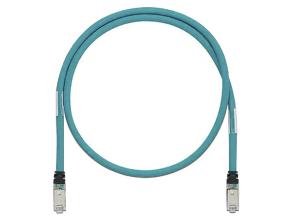 Cable de Red Panduit de Grado Industrial 600V, Cat6A, SF/UTP (M-M), 26 AWG, 5m. Color Azul.