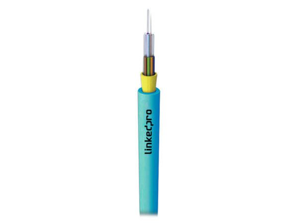 Cable de Fibra Óptica LinkedPro de 12 hilos, Multimodo OM3 50/125, Uso Interior, Tight Buffer 900um, OFNR Riser, Dieléctrica, Precio por metro.