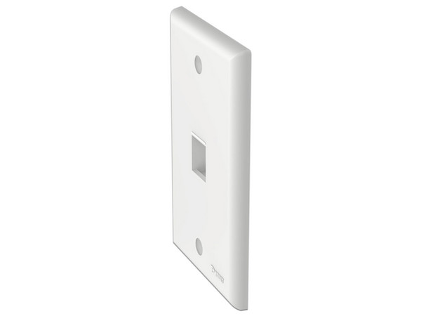 Placa vertical Panduit, de montaje en pared, tipo Keystone. Color Blanco.