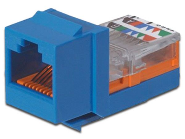 Conector Jack Modular Panduit, RJ-45, CAT 5e. Color Azul.