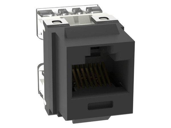 Conector Jack Panduit NKP5E88MBL Tipo Keystone, Cat5e, 8 posiciones y 8 cables, Color Negro.