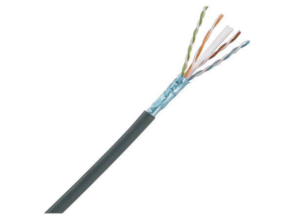 Bobina de Cable PANDUIT PFO6X04BL-CEG, Planta Externa con Gel, De 4 pares, Cat6A, Blindado F/UTP, Color Negro, 305m.