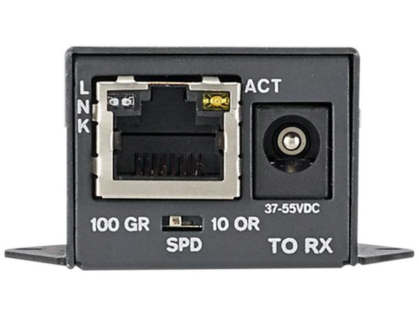 Transmisor PoE/PoE+ para uso con receptor POEXRX1, hasta 610 metros con Cable Cat5e o Cat6, color negro.