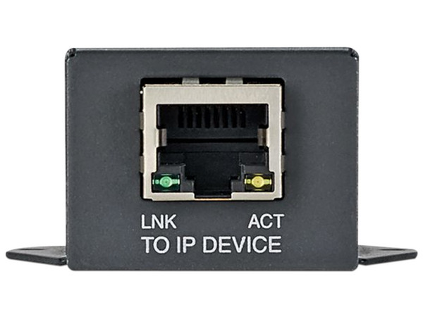 Transmisor PoE/PoE+ para uso con receptor POEXRX1, hasta 610 metros con Cable Cat5e o Cat6, color negro.