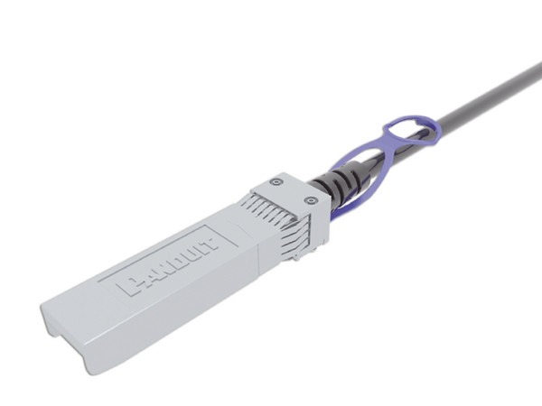 Cable de Alta Velocidad DAC Panduit PSF1PZA1MBL, SFP+ a SFP+ (M-M), 1m, 30 AWG, Color Negro.