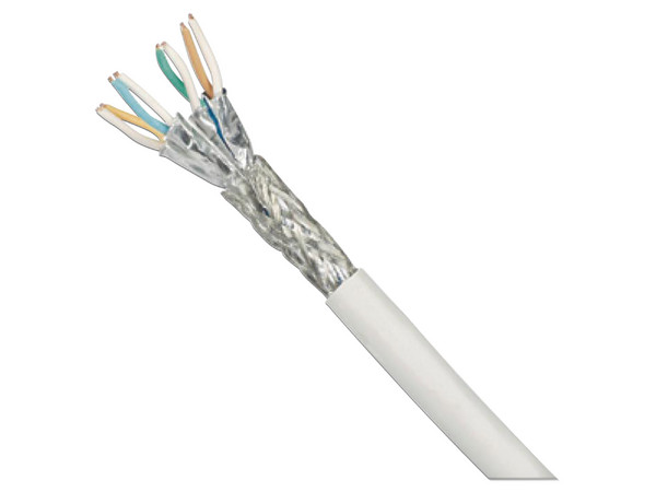 Bobina de Cable Panduit PSL7004WH-CED Cat7 (UTP) de 500m, Color Blanco, 23AWG.