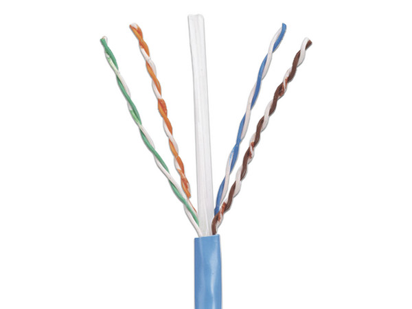 Bobina de Cable Panduit Cat5e (UTP) de 305 m, 24 AWG. Color Azul.