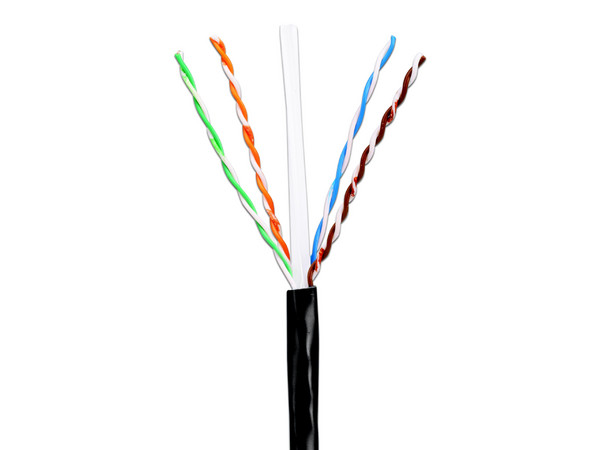 Bobina de cable de red Panduit PUO6C04BL-U de 305m. Color Negro