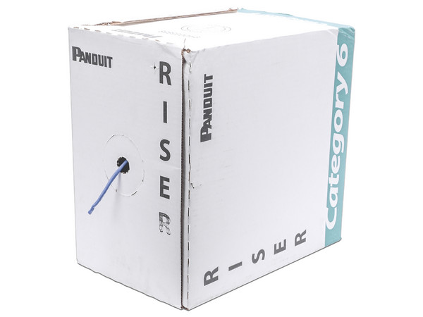 Bobina de Cable UTP Panduit PUR6C04BU-F Cat6 de Alto Rendimiento, 23 AWG, 305m. Color Azul.