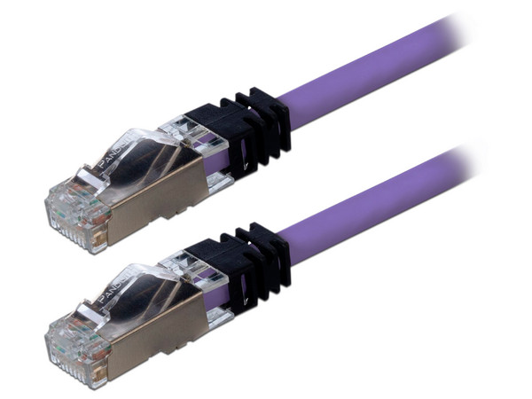 Cable de Red UTP Panduit STP6X10VL, RJ-45 Cat6A, Blindado S/FTP, 3 m. Color Morado