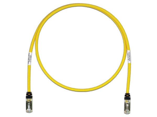 Cable de red PANDUIT STP6X10YL, Patch Cord Cat6A, Blindado S/FTP, CM/LS0H, 3m, Color Amarillo.