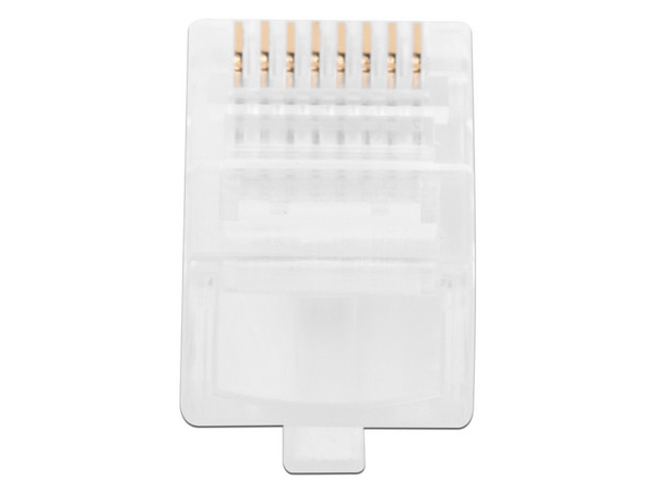 Plugs RJ45 LINKEDPRO TC5-100, Cat5e, Chapado de oro a 30 micras para durabilidad extrema, Bote con 100 Piezas.