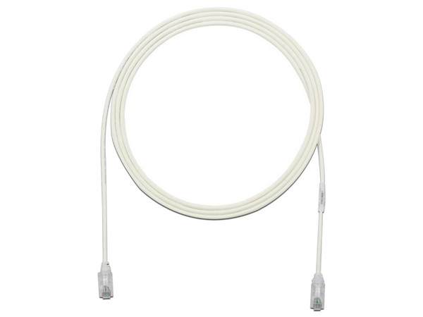 Cable de Panduit TX6, UTP Cat6, Diámetro Reducido (28AWG), Color Blanco, 20 cm.