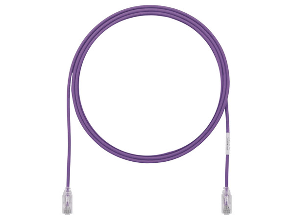 Cable de Parcheo TX6 Diámetro Reducido Cat6 28AWG 20cm Color Violeta.