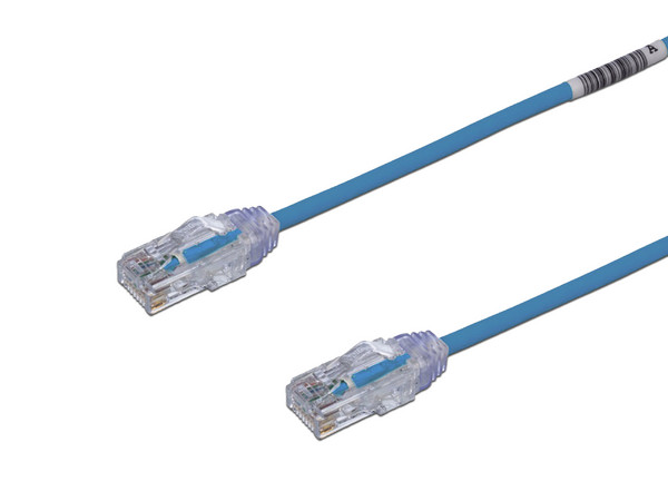 Cable de Red Panduit, Cat6, UTP (M-M), 28 AWG, 10m. Color Azul.