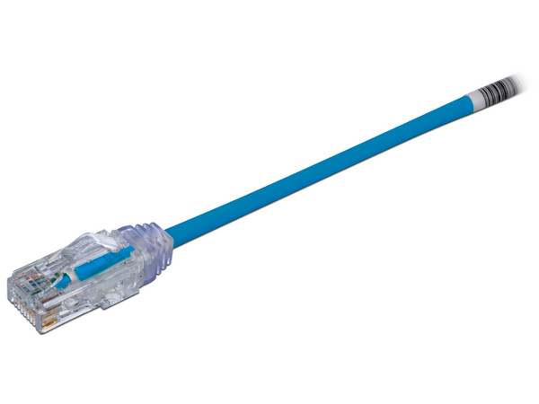 Cable de Parcheo TX6 PANDUIT UTP28SP15BU, UTP Cat6, Diámetro Reducido (28AWG), Color Azul, 4.5m.