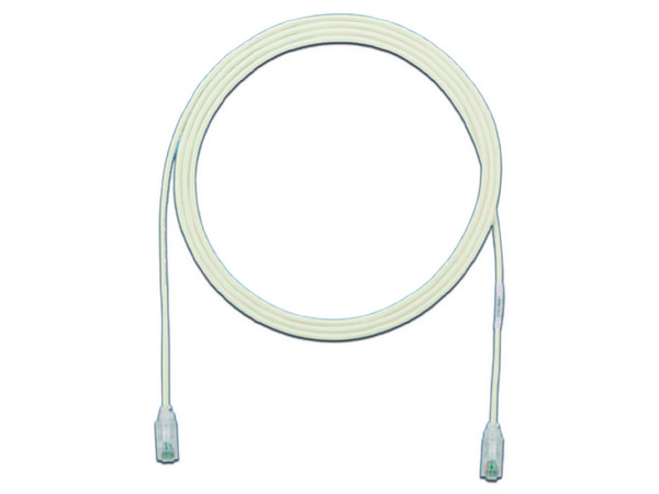 Cable de Parcheo TX6 PANDUIT, UTP Cat6, Diámetro Reducido (28AWG), Color Blanco, 8in (20.2cm).