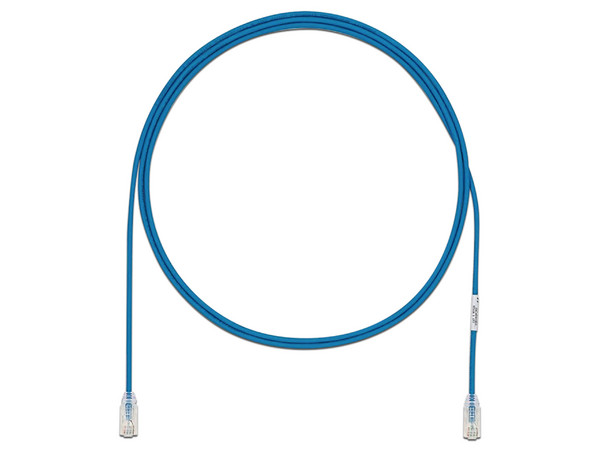 Cable de Parcheo Panduit UTP28X10BU, UTP Cat6A, Calibre 28 AWG, 3m. Color Azul.