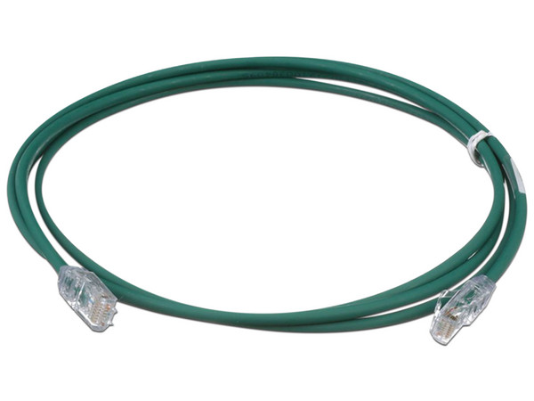 Cable de Parcheo Panduit, UTP Cat6A, RJ-45, Calibre 28AWG, 1m. Color Verde.